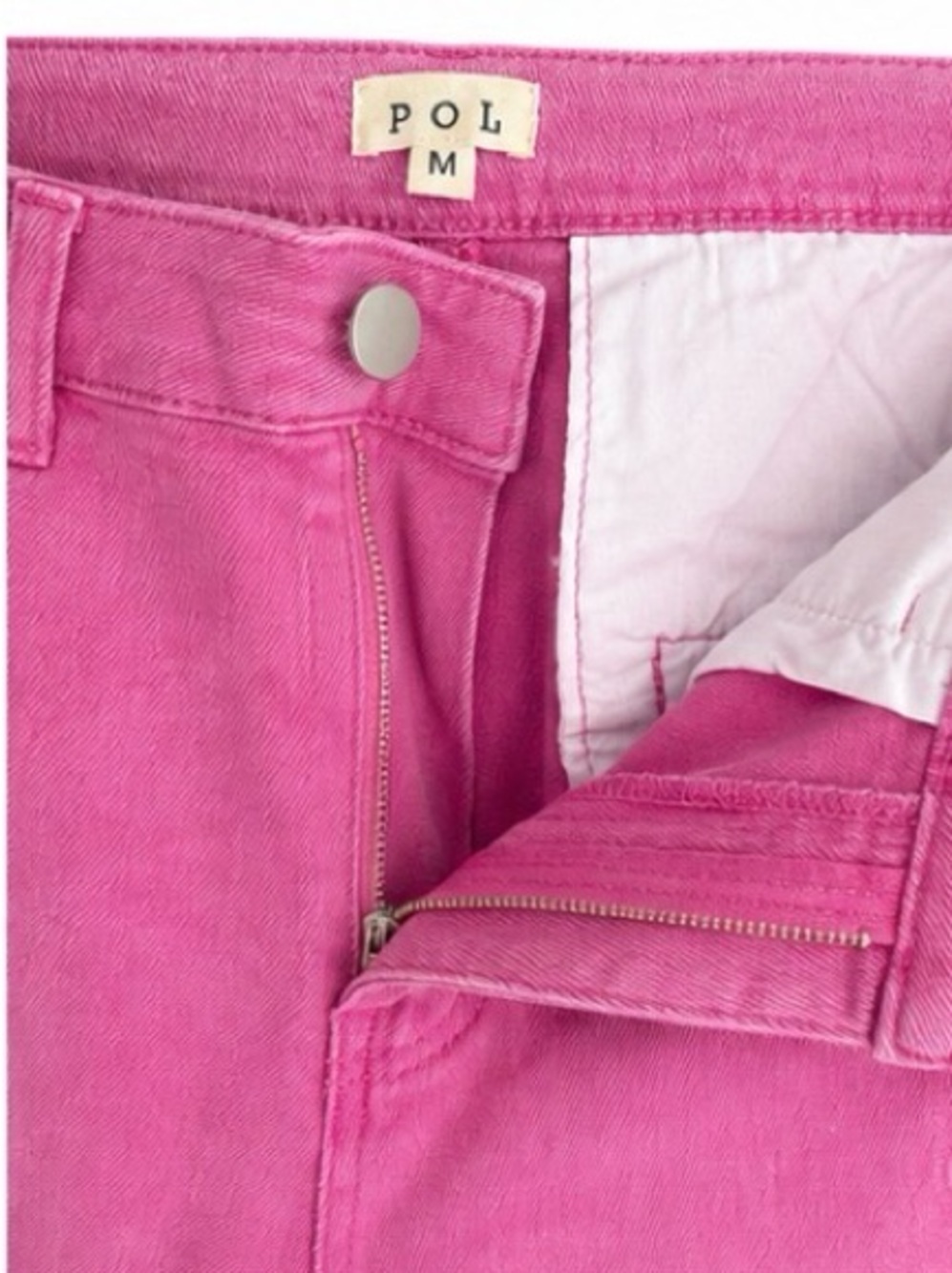 POL Pink High-Waist Denim Pant - Wild at Heart Retro - embroidered & embellished - Picture 3 of 6